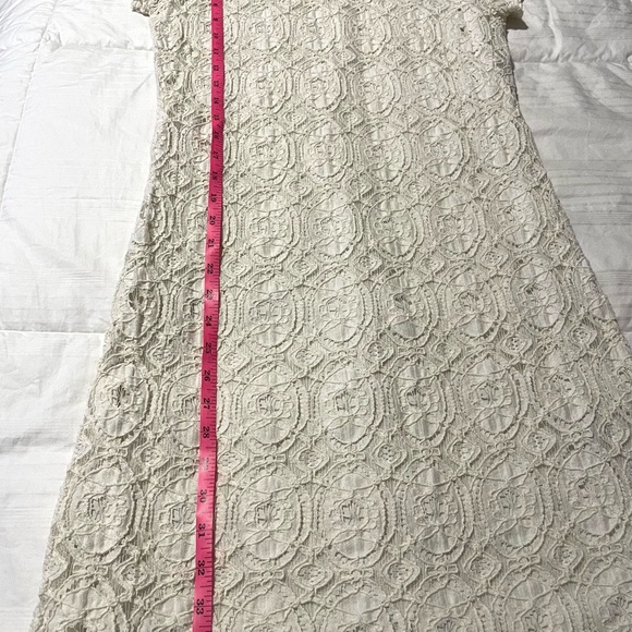 Ronni Nicole Mini Dress  White Cream Lace Pearl Bodycon Y2K SZ 8 EUC - Picture 8 of 8